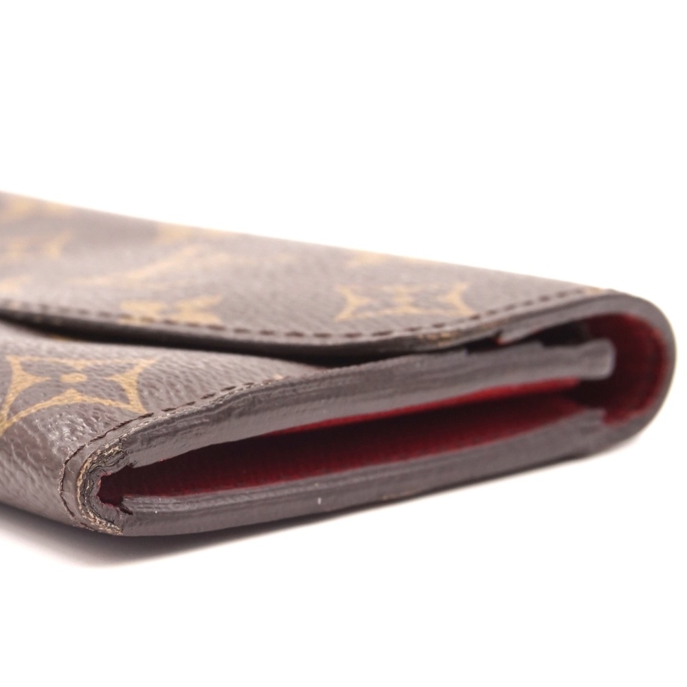 Red Emilie Large Long Flap Pocket Bill Card Wallet - Picture 6 of 8